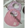 Babero clip broche rosa (Pack de 2)