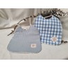 Babero cuerda azul (Pack de 2)