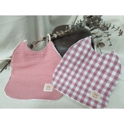 copia de Babero cuerda rosa (Pack de 2)