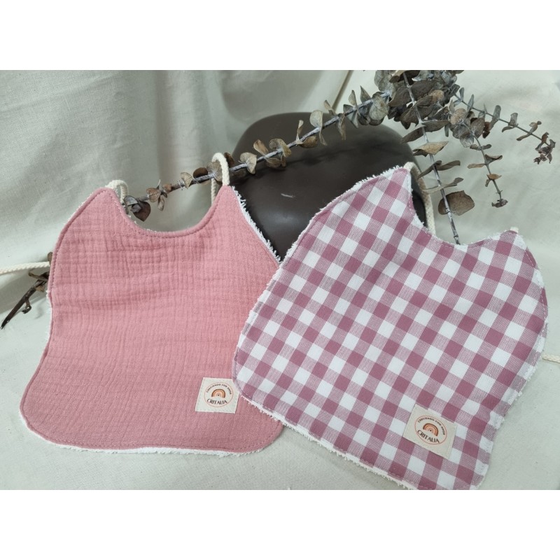 copia de Babero cuerda rosa (Pack de 2)