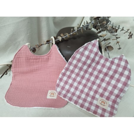 copia de Babero cuerda rosa (Pack de 2)
