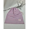 Bolsa de muda cuadro rosa