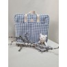 Bolsa Cuadros azul
