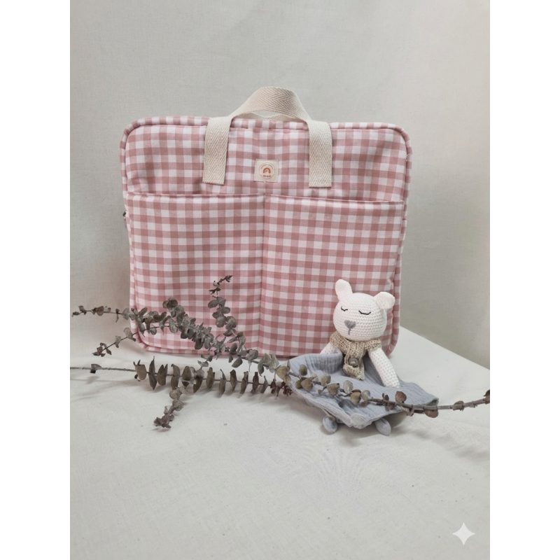 Bolsa Cuadros rosa