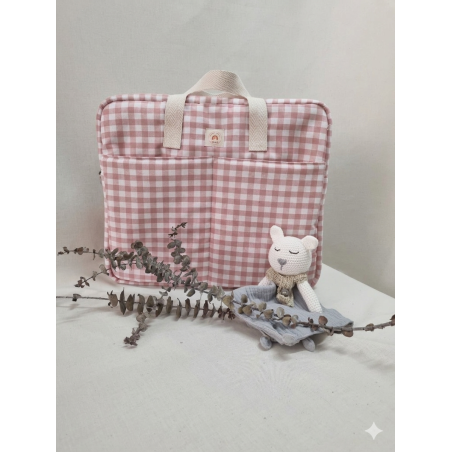 Bolsa Cuadros rosa