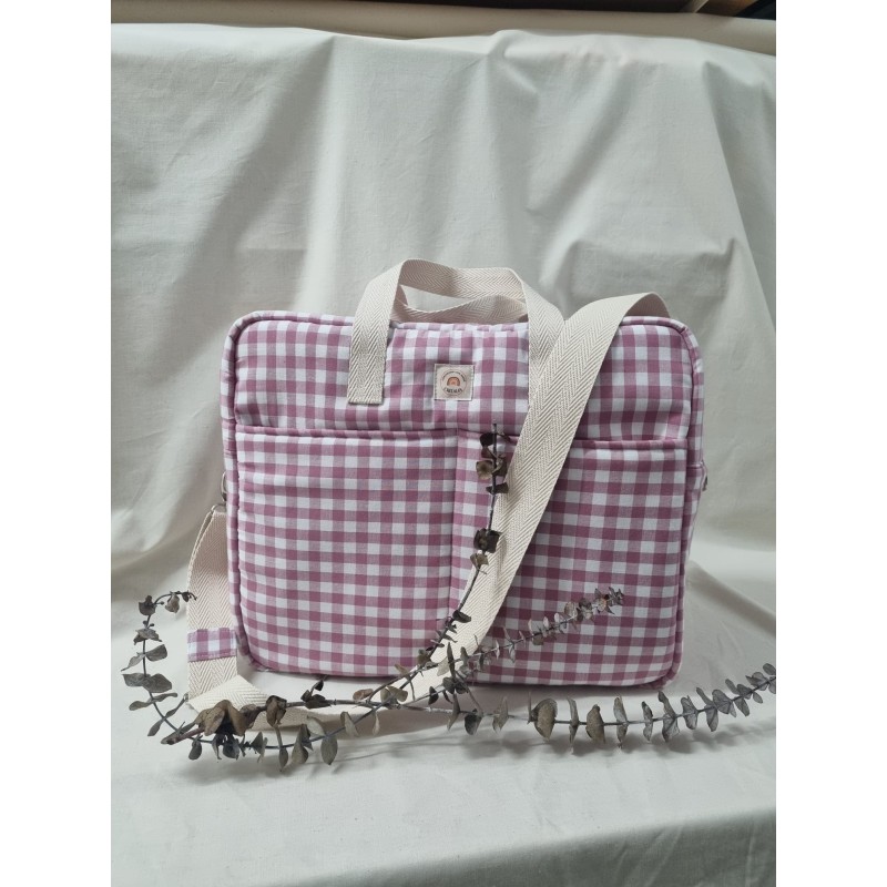 Bolsa Cuadros rosa