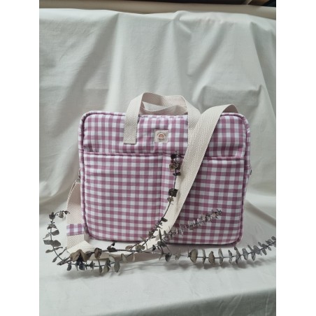 Bolsa Cuadros rosa
