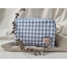 Neceser Oval Cuadros Azul